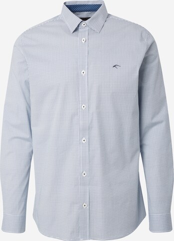 INDICODE JEANS - Ajuste regular Camisa 'Trick' en azul: frente