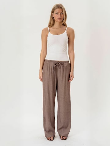 ITS MAY Regular Trouser ' Florentina ' in Braun: Vorderseite