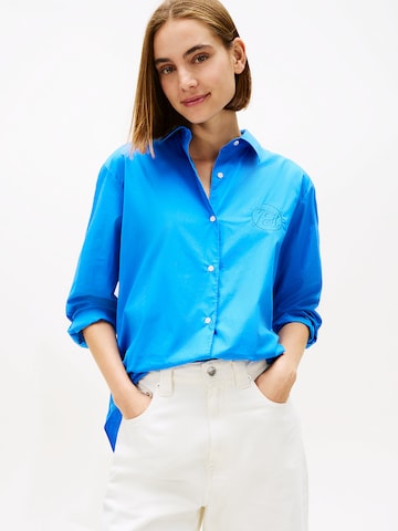 TOMMY HILFIGER Bluse in Blau: Vorderseite