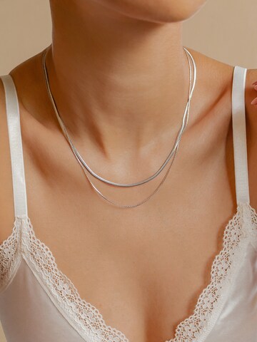 Hey Happiness Kette 'Duo Shine' in Silber