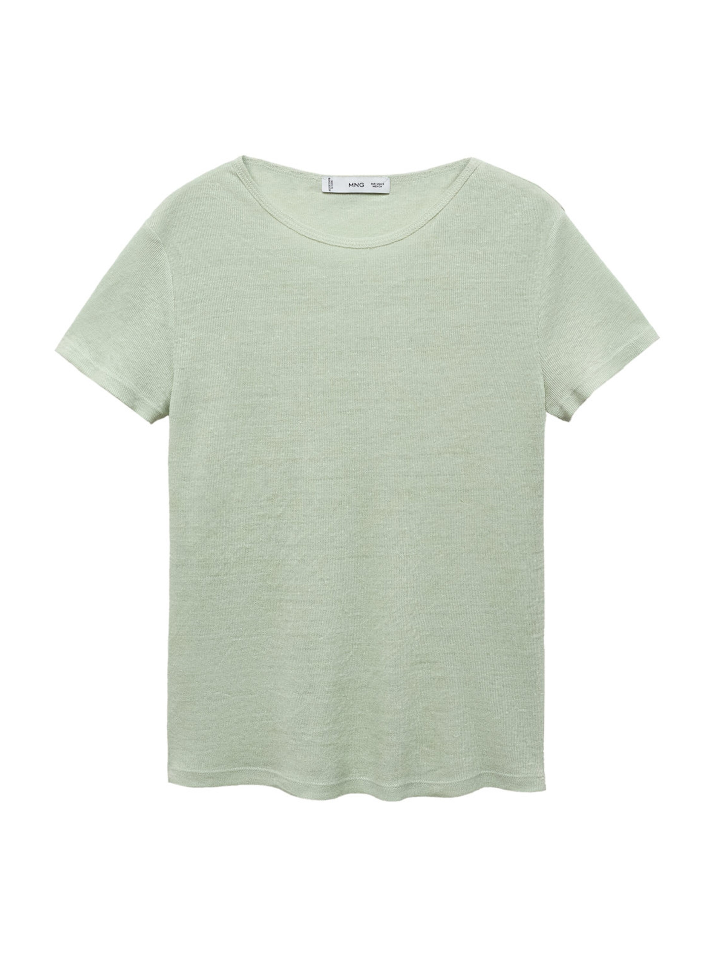 MANGO Póló 'LENO' - zöld: elől