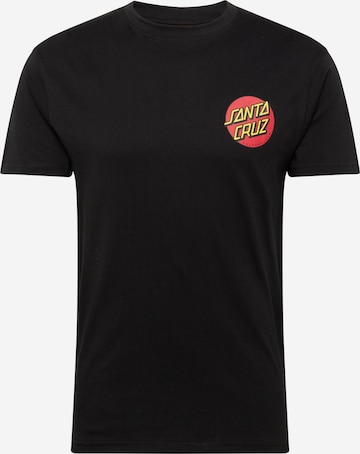 Santa Cruz Тениска в черно: отпред