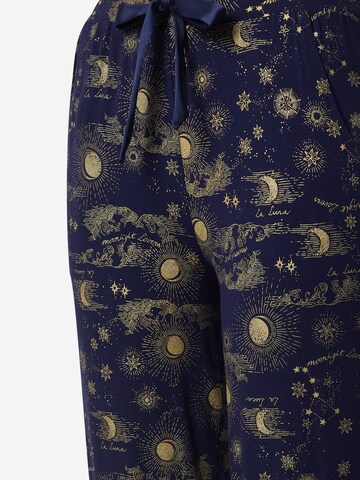 Hunkemöller Pyjamabroek 'Moonlight Lovers' in Blauw