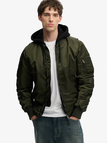Veste mi-saison 'MA1' Superdry & Co en vert : devant