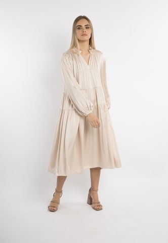 DreiMaster Klassik Jurk 'Colina' in Beige: voorkant