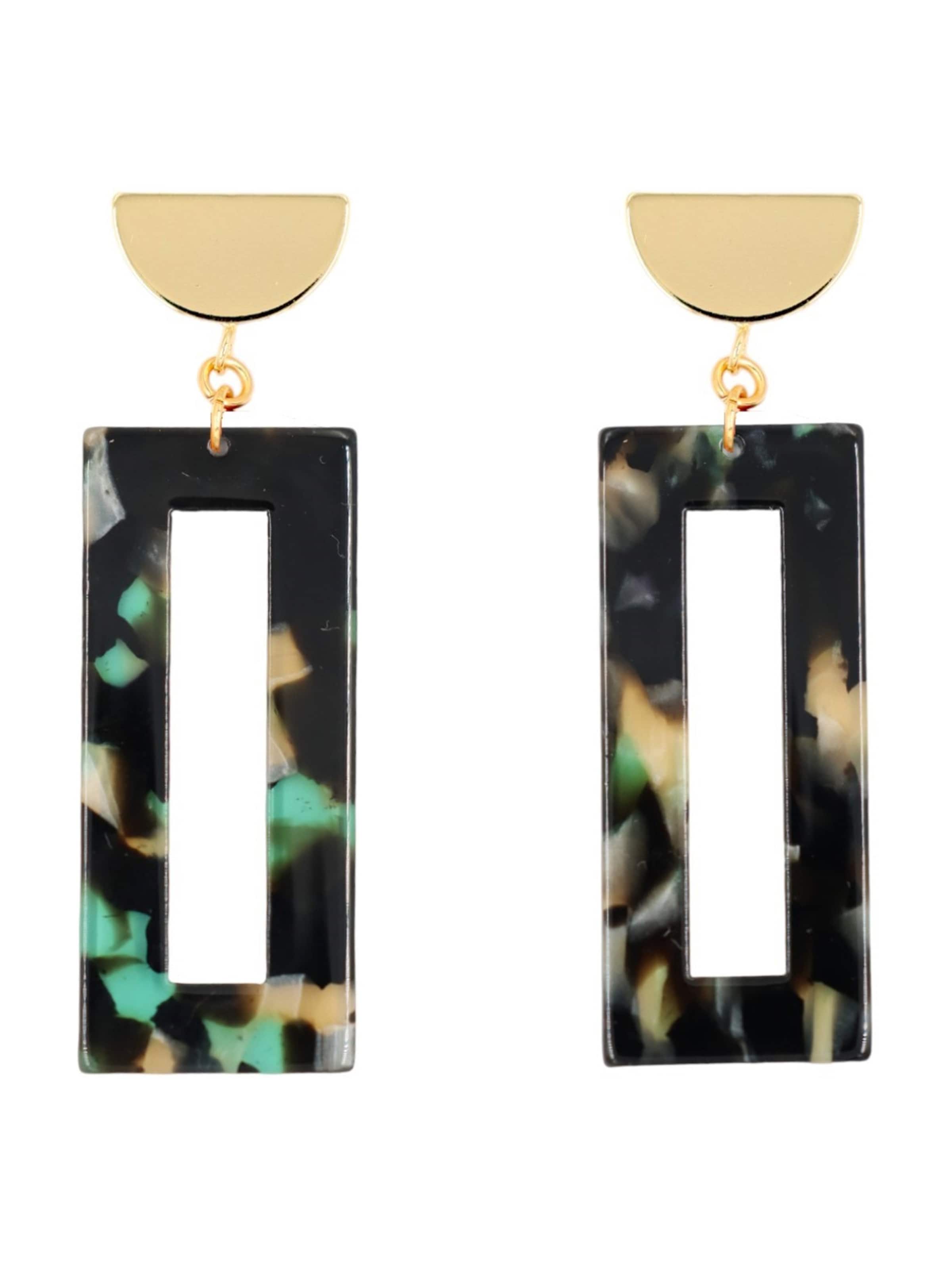 Boucles d'oreilles 'Akane' Fräulein Wunder en or : devant