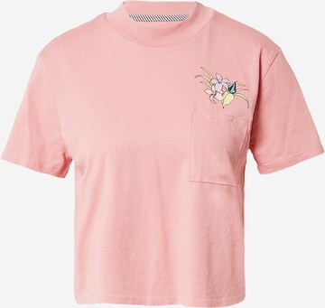 T-shirt Volcom en rose : devant