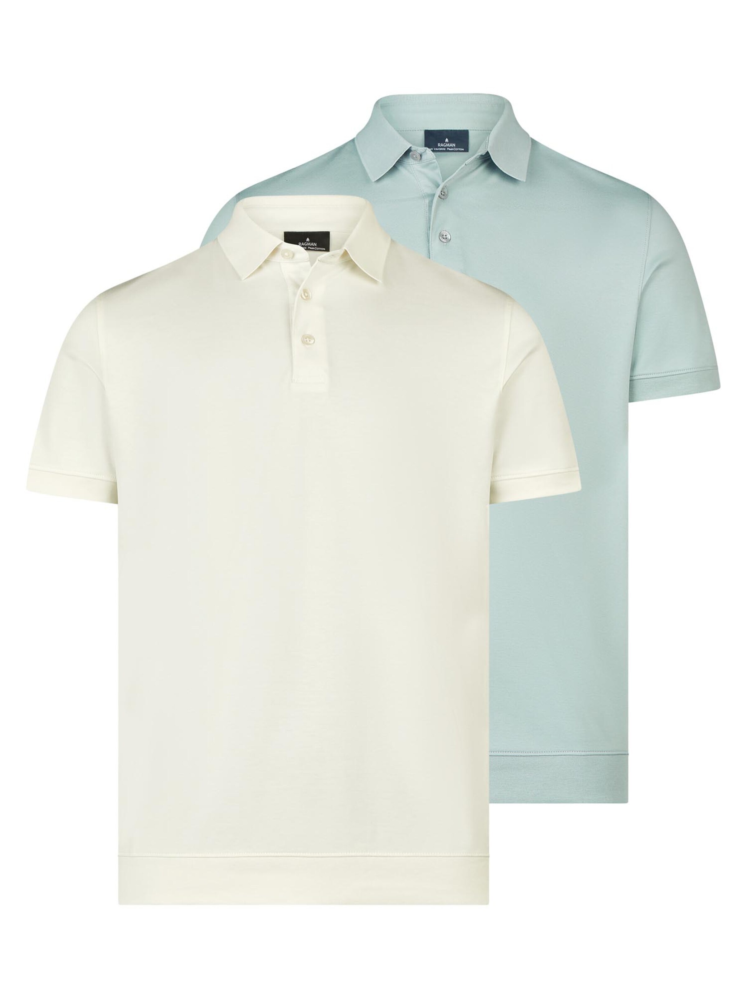 Ragman Shirt 'Basic' in Green: front