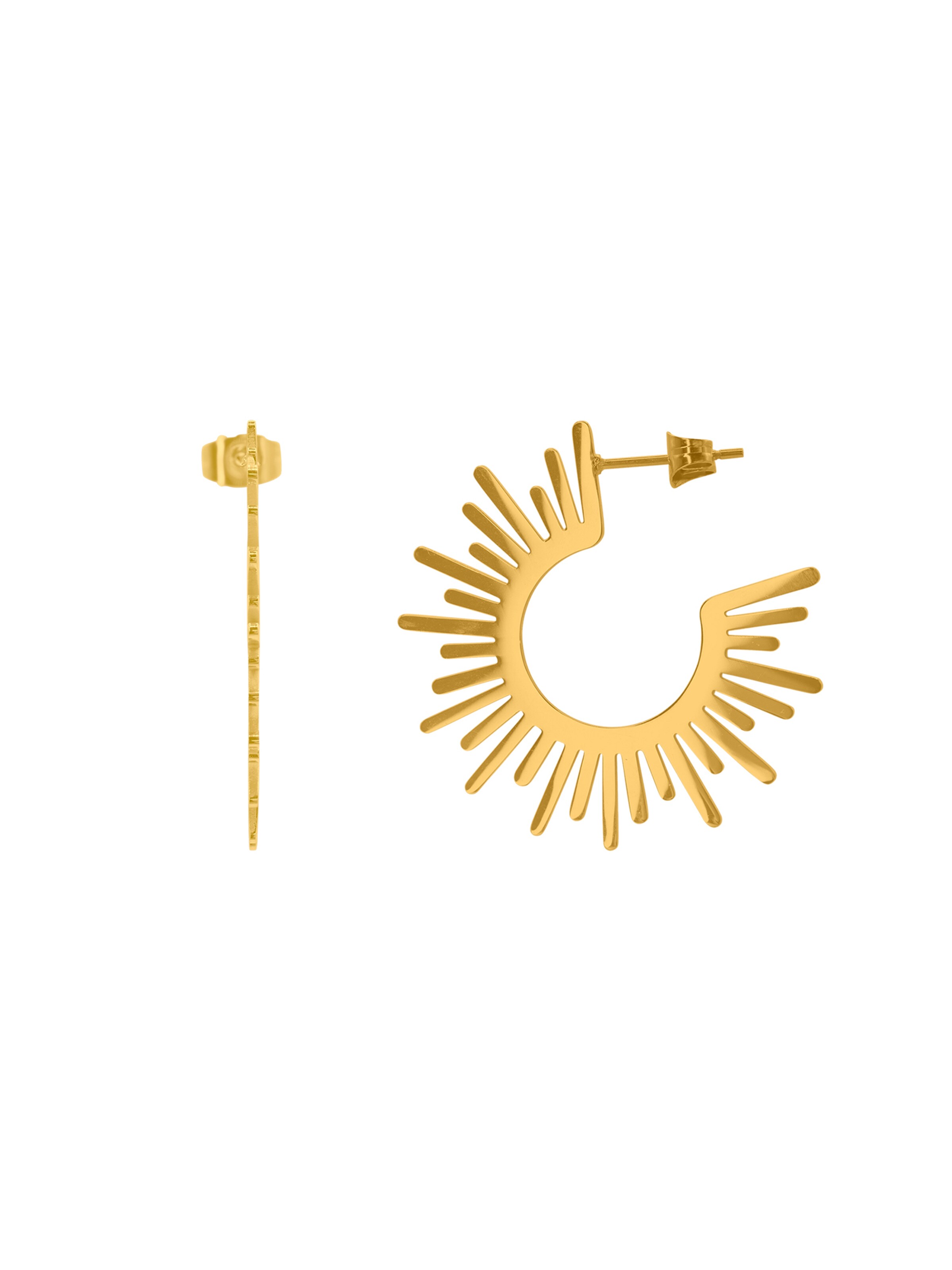 Heideman Ohrringe 'Numa' in Gold: Vorderseite