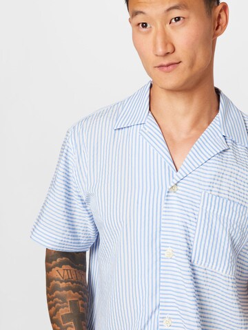 forét Regular fit Button Up Shirt 'LANE' in Blue