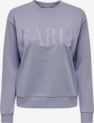 JDY Sweatshirt in Purple: front