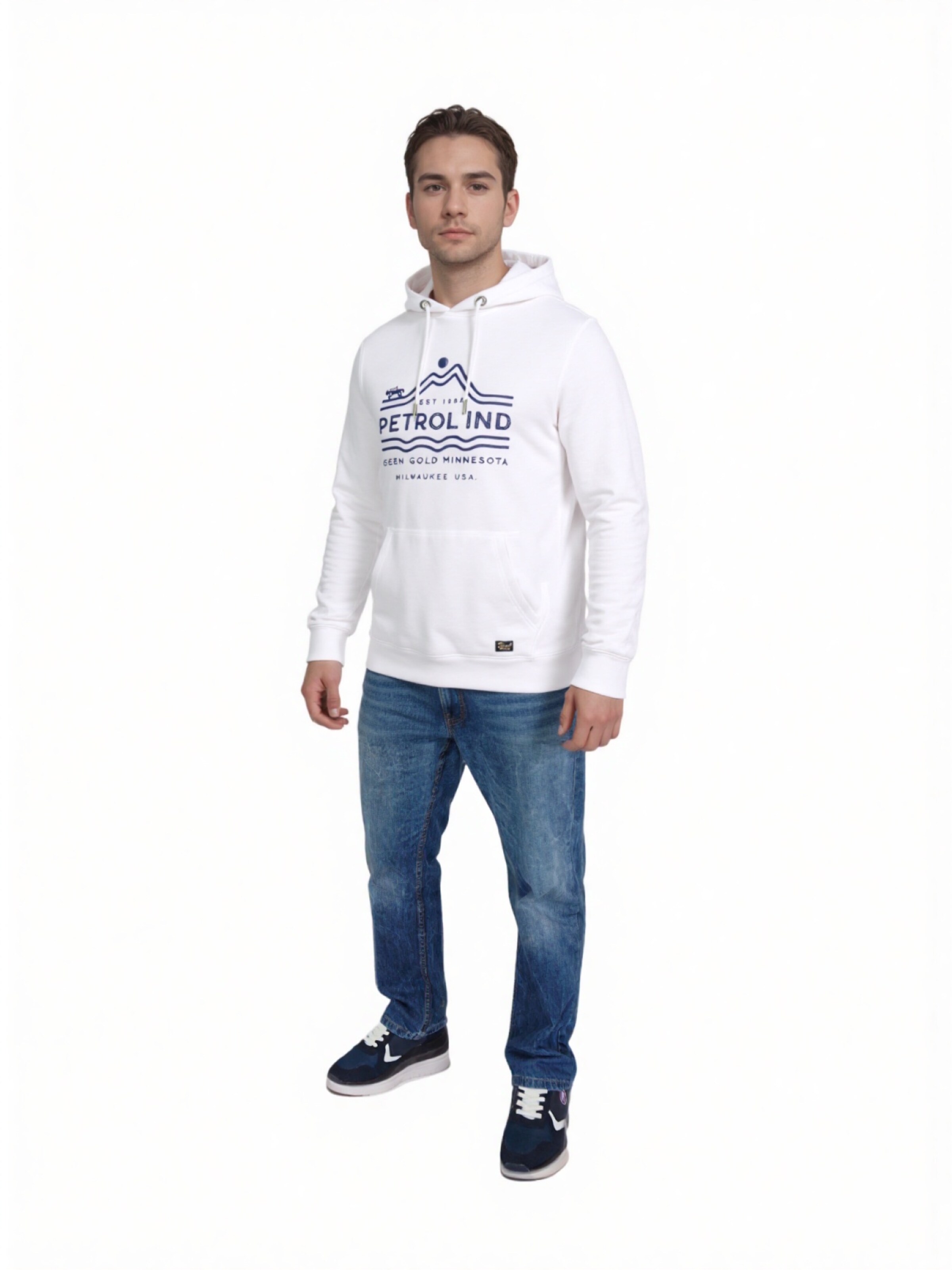 Giacca di felpa di Petrol Industries in bianco