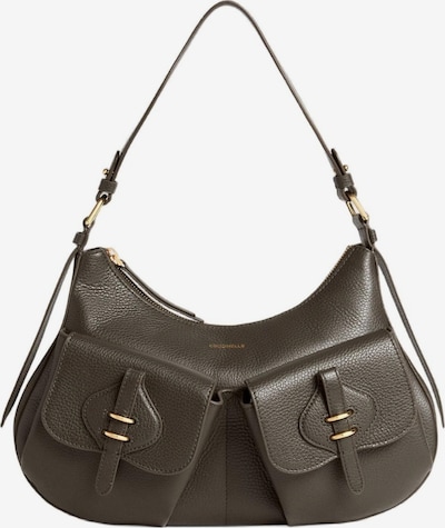 Coccinelle Schultertasche 'Mavery Pocket 2' in One Size in dunkelbraun, Produktansicht