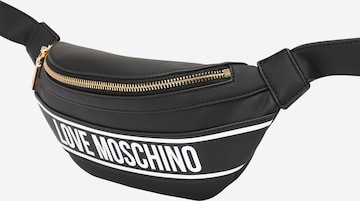 Love Moschino - Bolsa de cintura 'BILLBOARD' em preto: frente