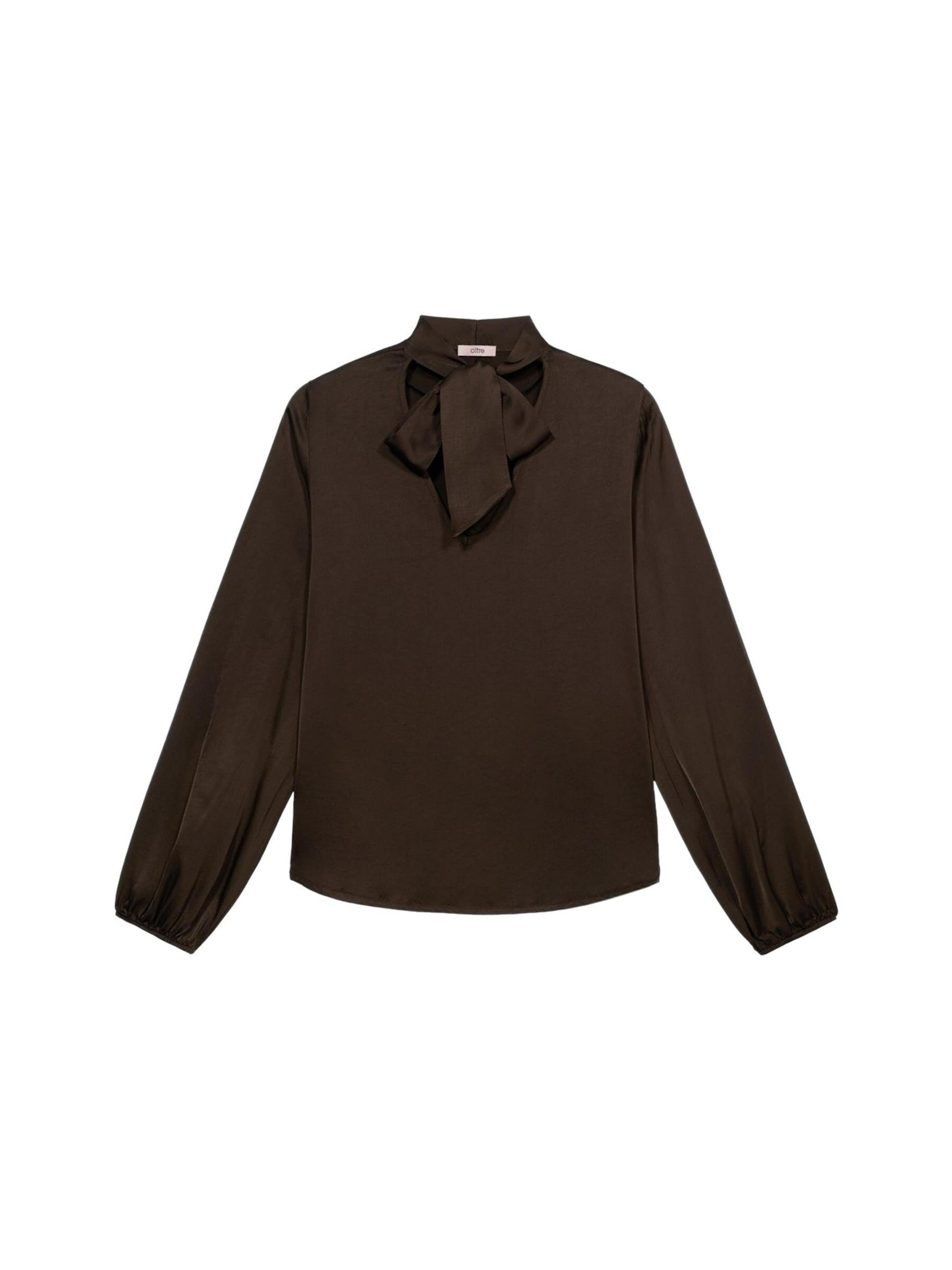 oltre Blouse in Bruin: voorkant