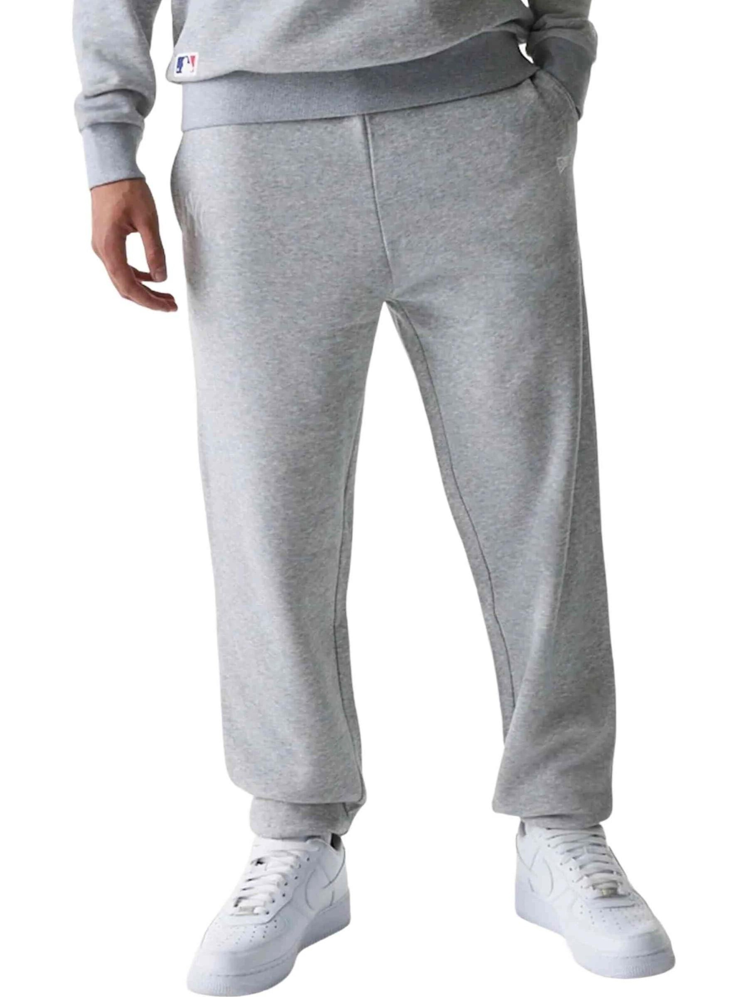 NEW ERAregular Sportske hlače - siva boja: prednji dio