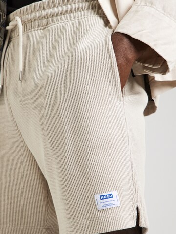 regular Pantaloni 'Nuwafflo' di HUGO in bianco