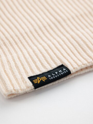 ALPHA INDUSTRIES Beanie in Beige
