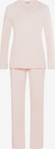 Hanro Pyjama 'Moments' in Roze: voorkant
