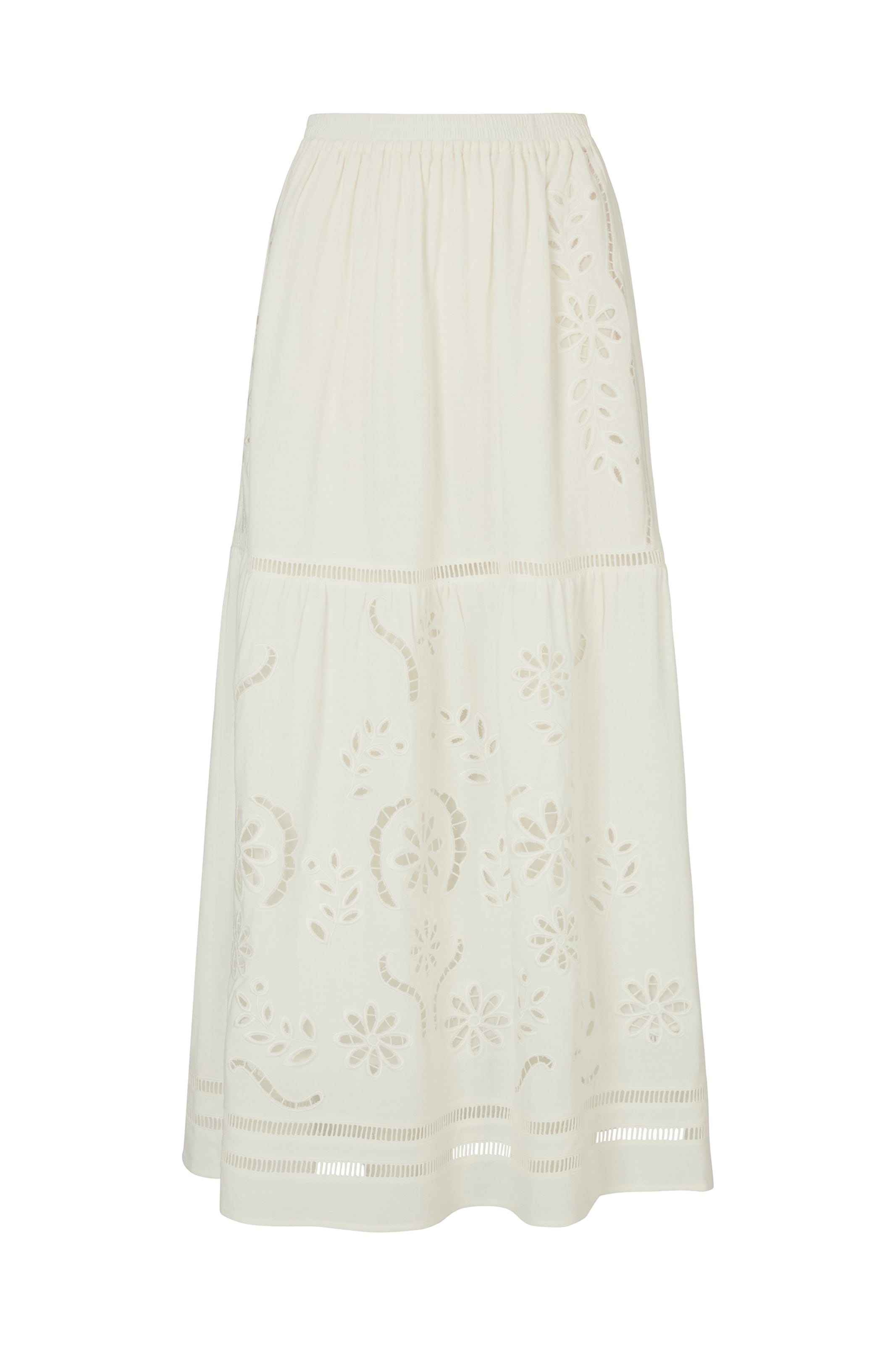 RAFFYA Skirt 'Georgina' in White: front