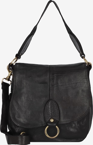 Campomaggi Shoulder Bag in Black: front