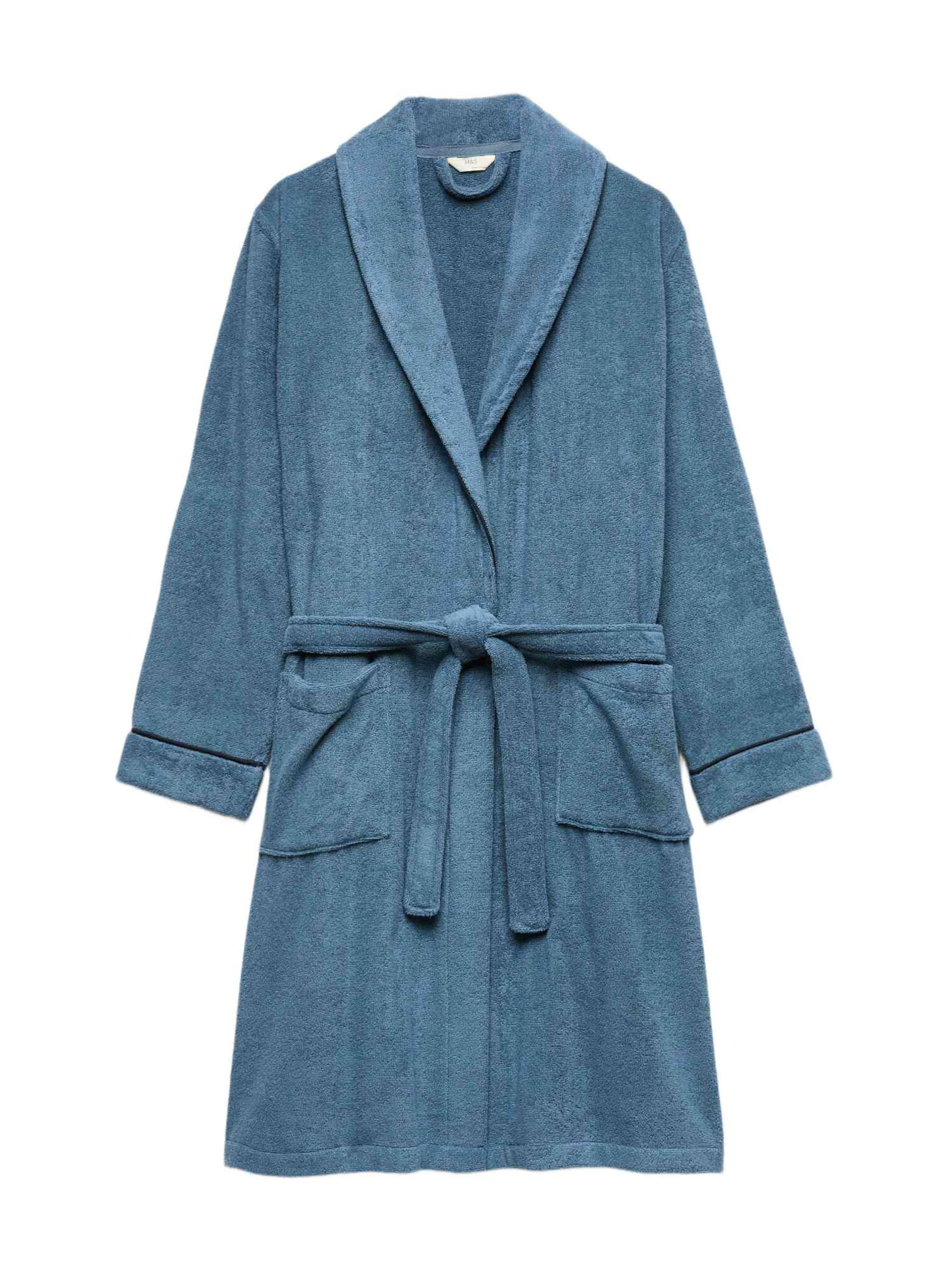 Accappatoio lungo di Marks & Spencer in blu: frontale