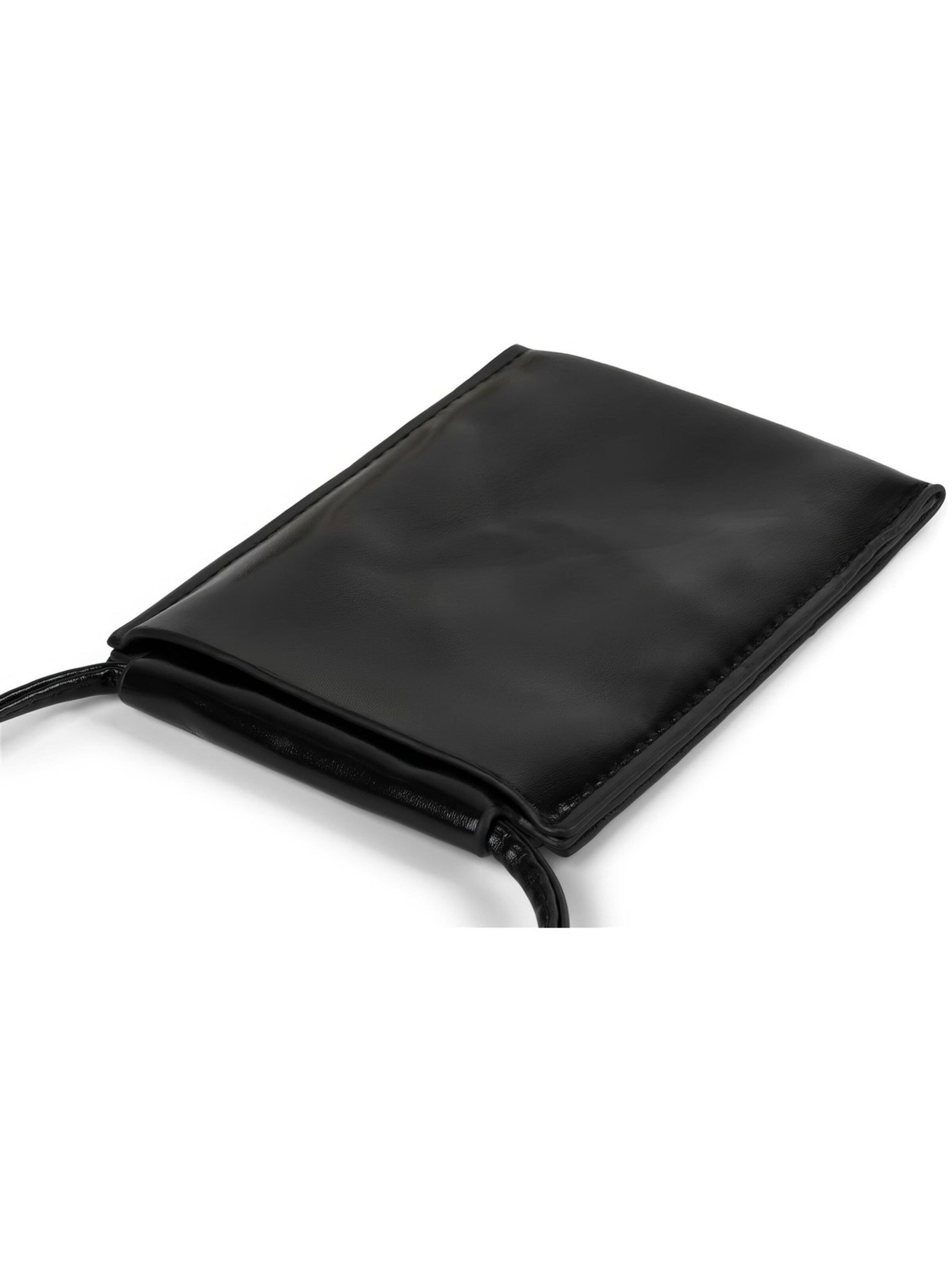 styleBREAKER Umhängetasche 'Handy Umhängetasche Metallic'‌‌ in Schwarz