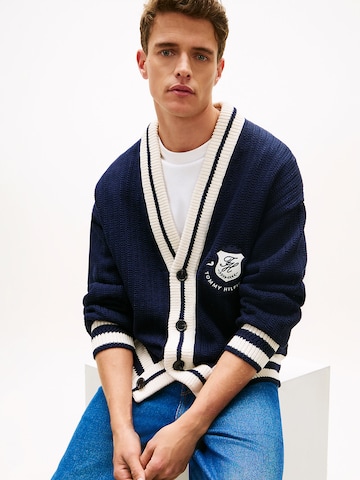 TOMMY HILFIGER Strickjacke in Blau