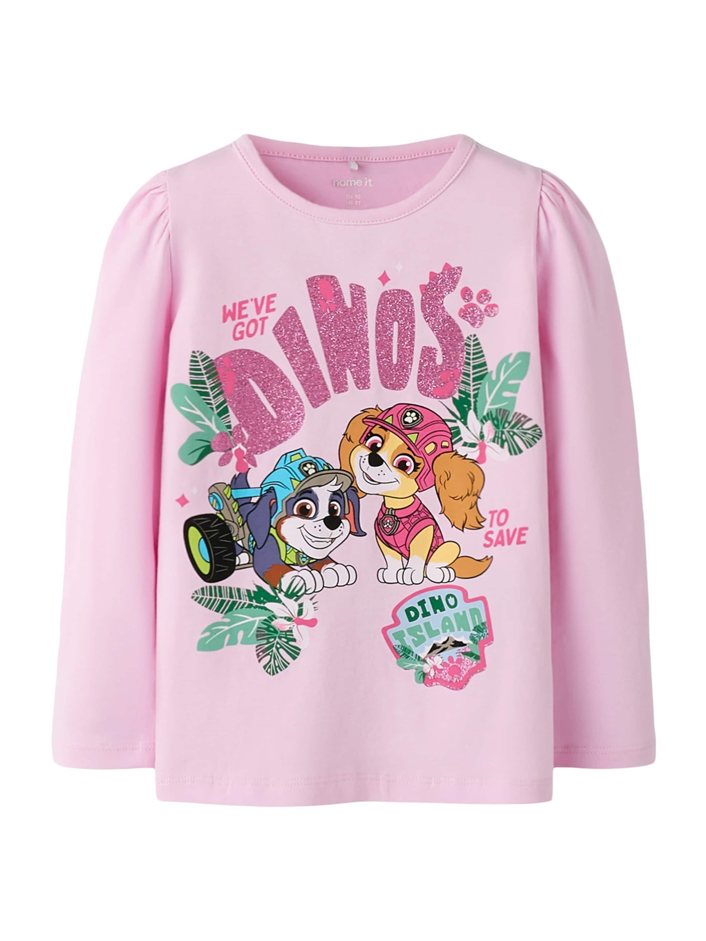 NAME IT - Camiseta 'NMFJette Paw' en rosa: frente