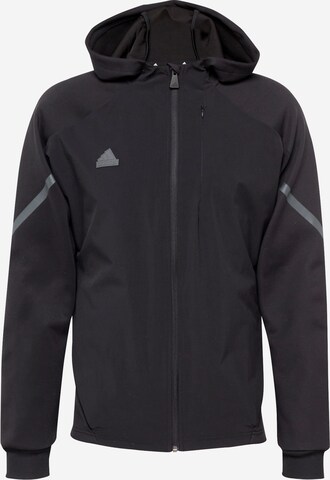 ADIDAS SPORTSWEAR Training Jacket 'Designed 4 Gameday Premium Trainingsjacke' in Black: front