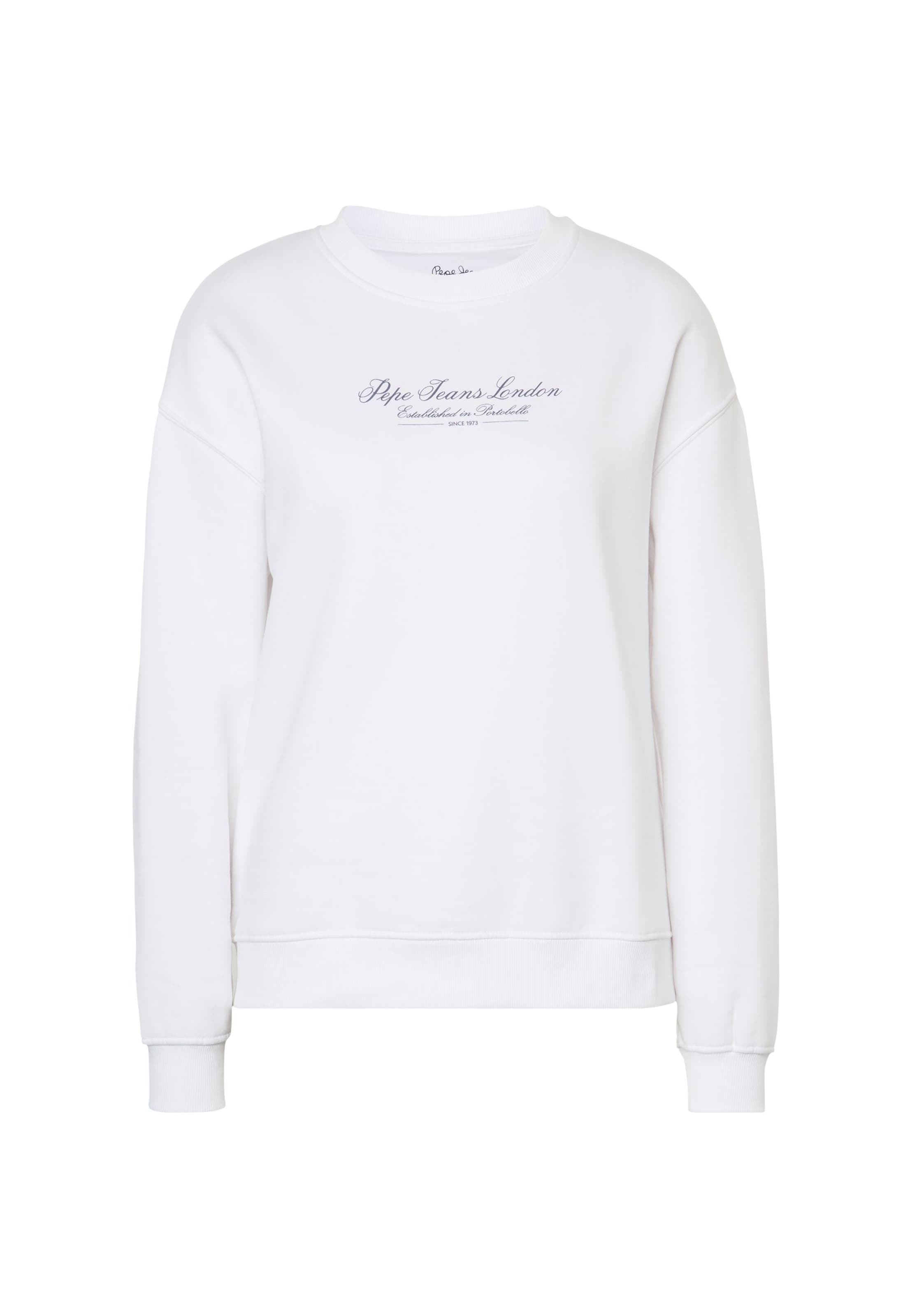 Pepe Jeans Sweatshirt i hvid: forside