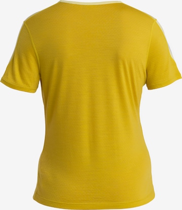 ICEBREAKER - Camiseta funcional 'Energy Wind' en amarillo