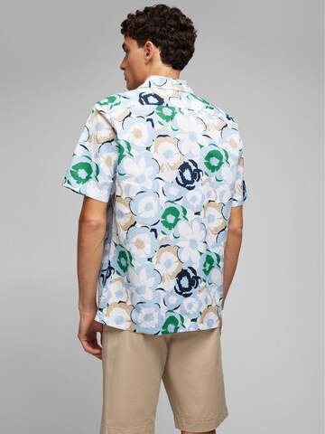 HECHTER PARIS Regular fit Button Up Shirt in Blue