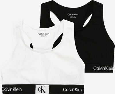 Sutien Calvin Klein Underwear pe negru / alb, Vizualizare produs