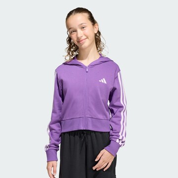 Veste de survêtement 'Essentials' ADIDAS SPORTSWEAR en violet : devant