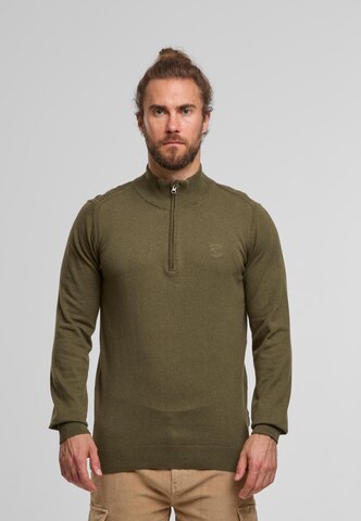 INDICODE JEANS Sweatshirt 'Lilamos' in Grün: Vorderseite