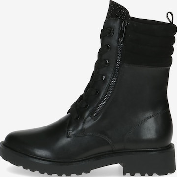 CAPRICE Lace-Up Ankle Boots in Black