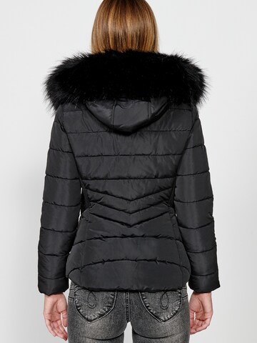 KOROSHI Winterjacke in Schwarz