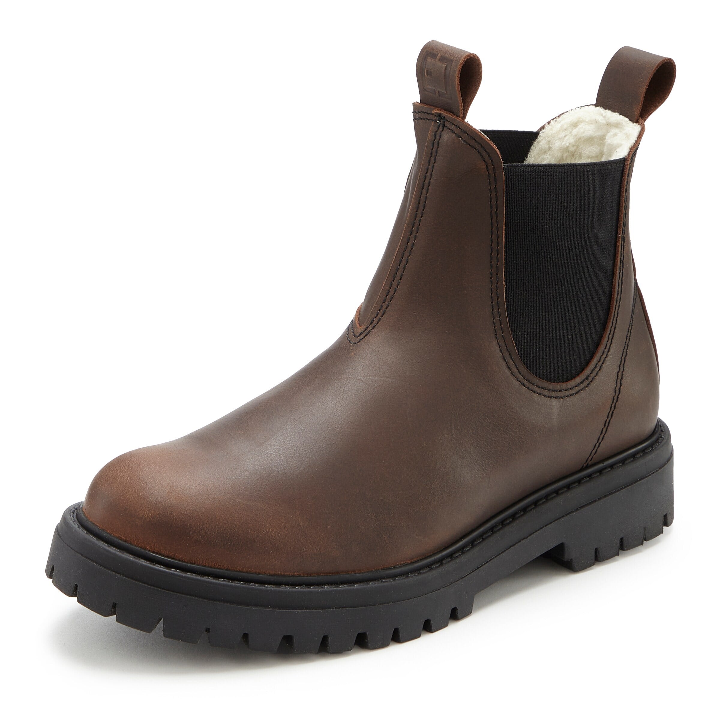 Elbsand Chelsea Boots in Braun: Vorderseite