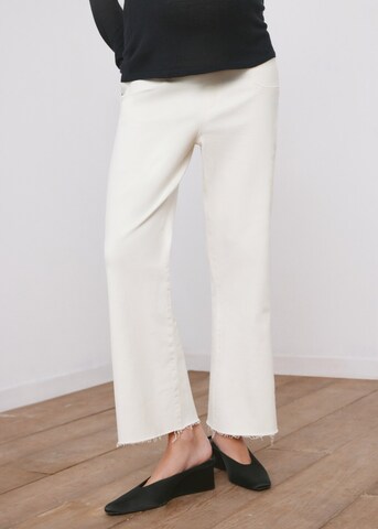 MANGO Boot cut Jeans 'Bootmum' in White: front