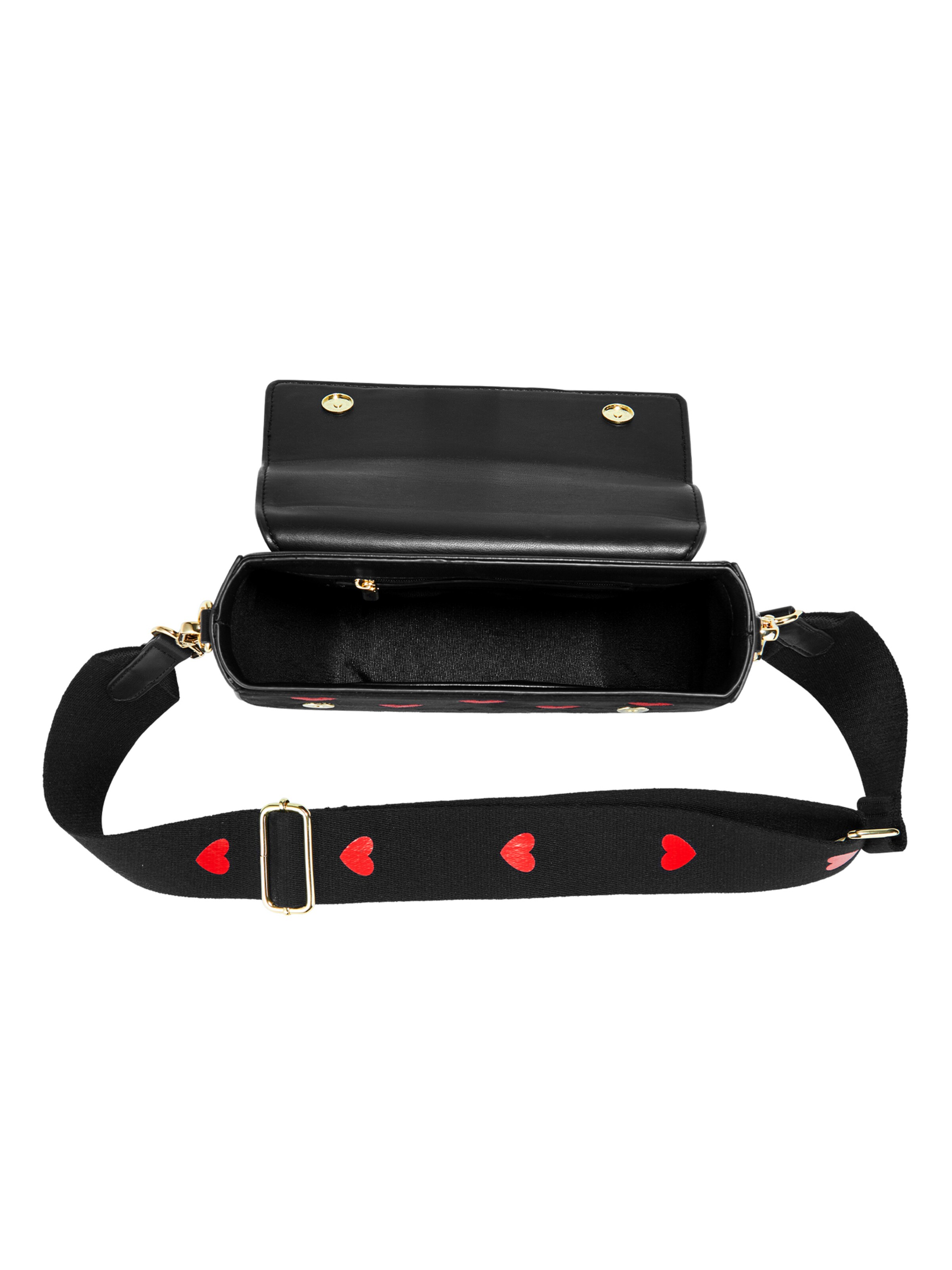 Victoria Hyde - Mala de ombro 'Love Heart' em preto