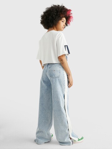 Tommy Jeans Wide Leg Jeans 'Claire' in Blau