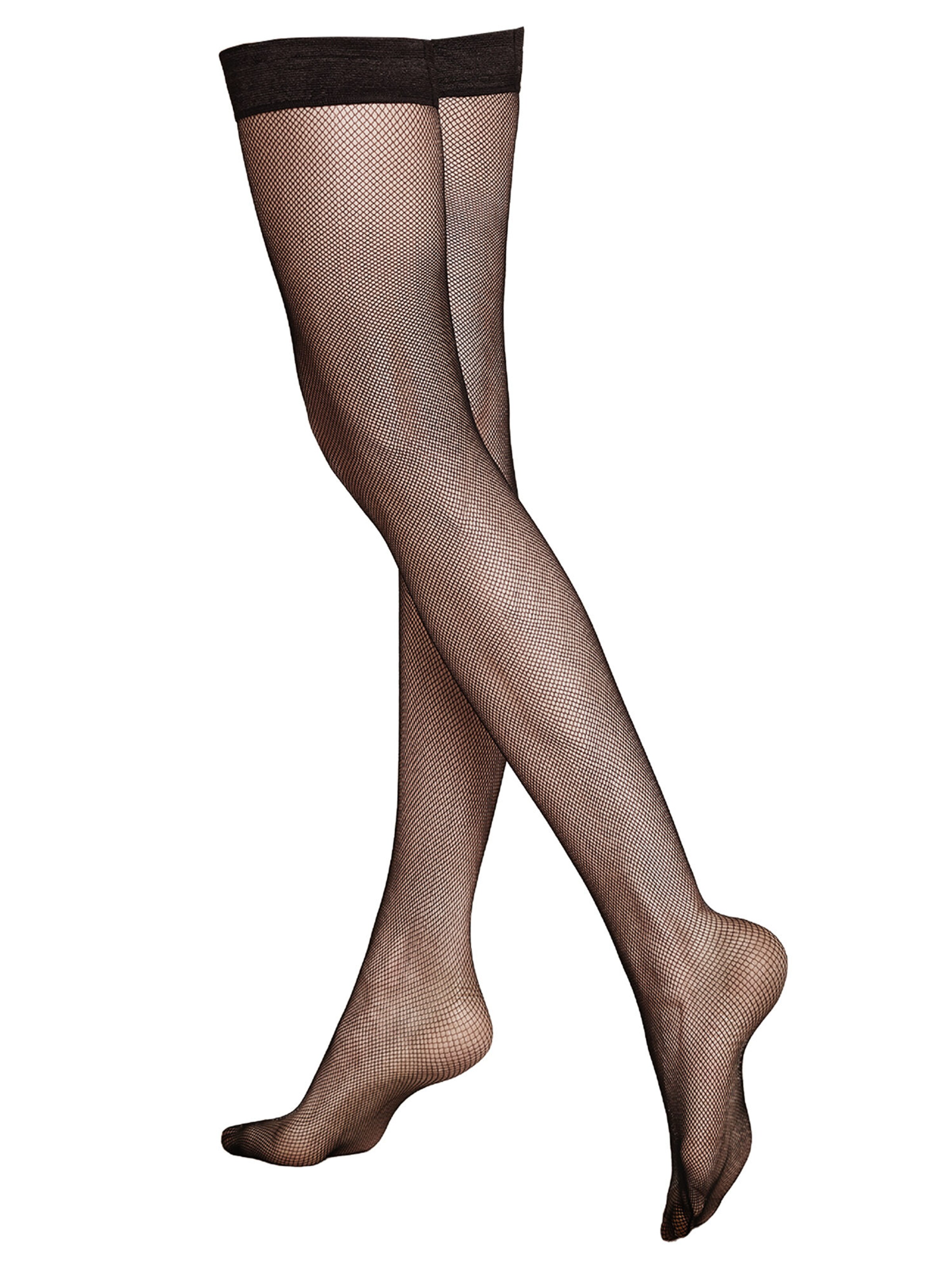KUNERT Jarretelkousen 'Raffinesse Net' in Zwart: voorkant