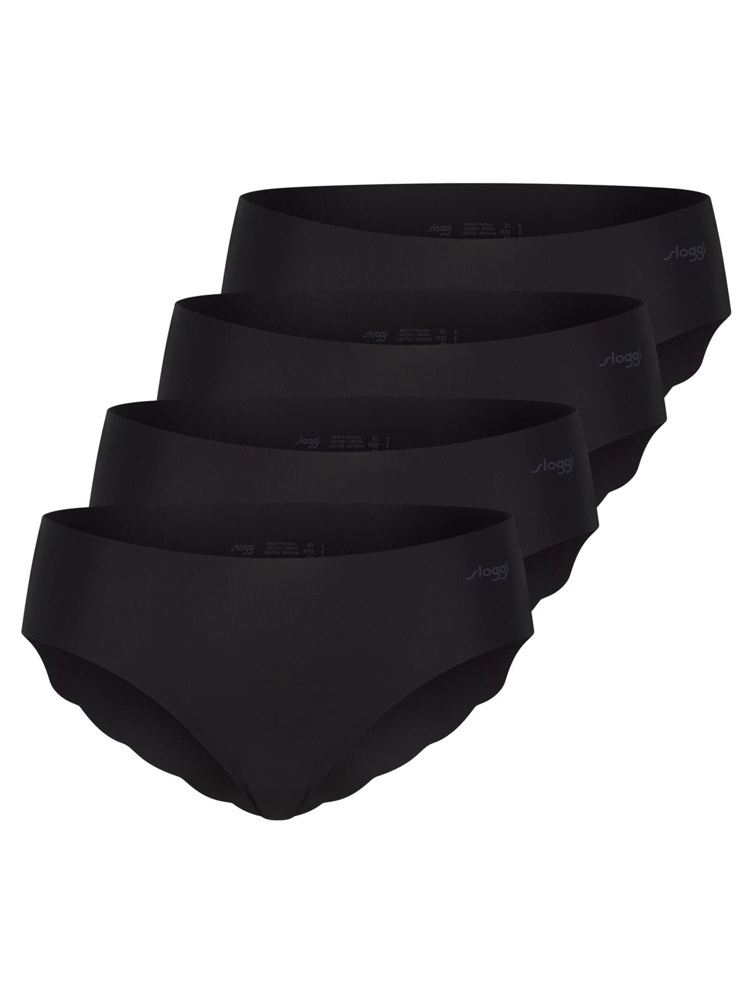 SLOGGI Boyshorts 'ZERO Microfibre 2.0' in Black: front