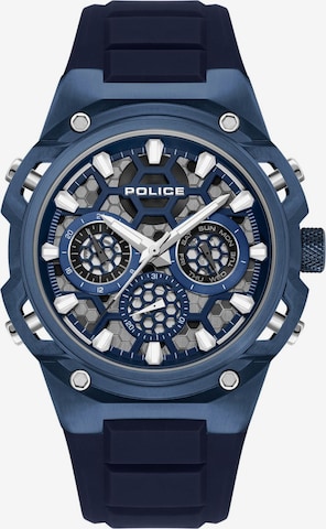 POLICE Analog watch 'Challenger' in Blue: front