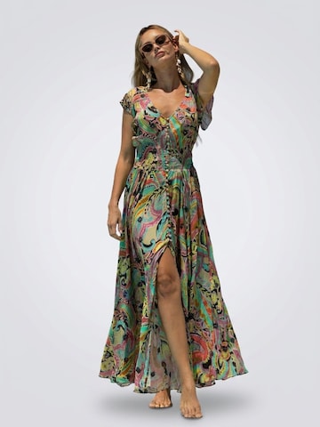Miss June Kleid 'Absinthe'‌‌‌‌‌‌‌‌ in Mischfarben: Vorderseite