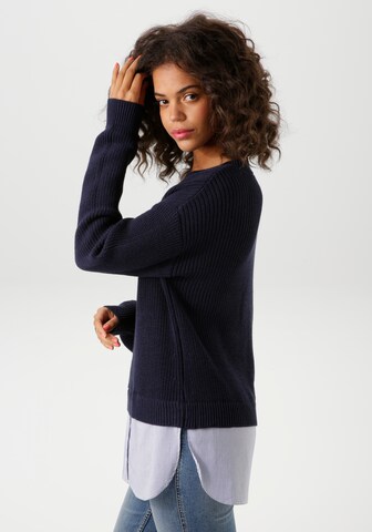 Aniston CASUAL Pullover in Blau