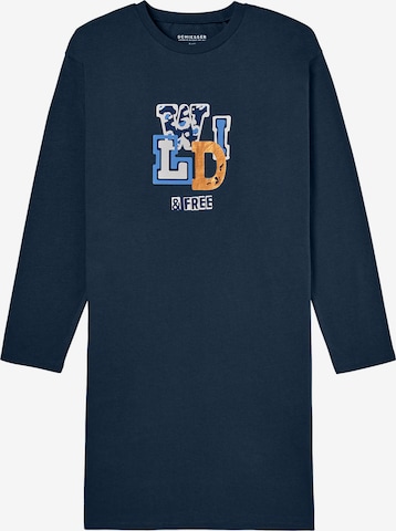 Chemise de nuit ' Nightwear ' SCHIESSER en bleu : devant