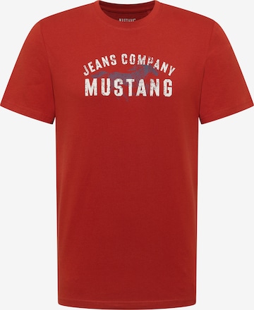 MUSTANG T-Shirt 'Austin' in Rot: Vorderseite