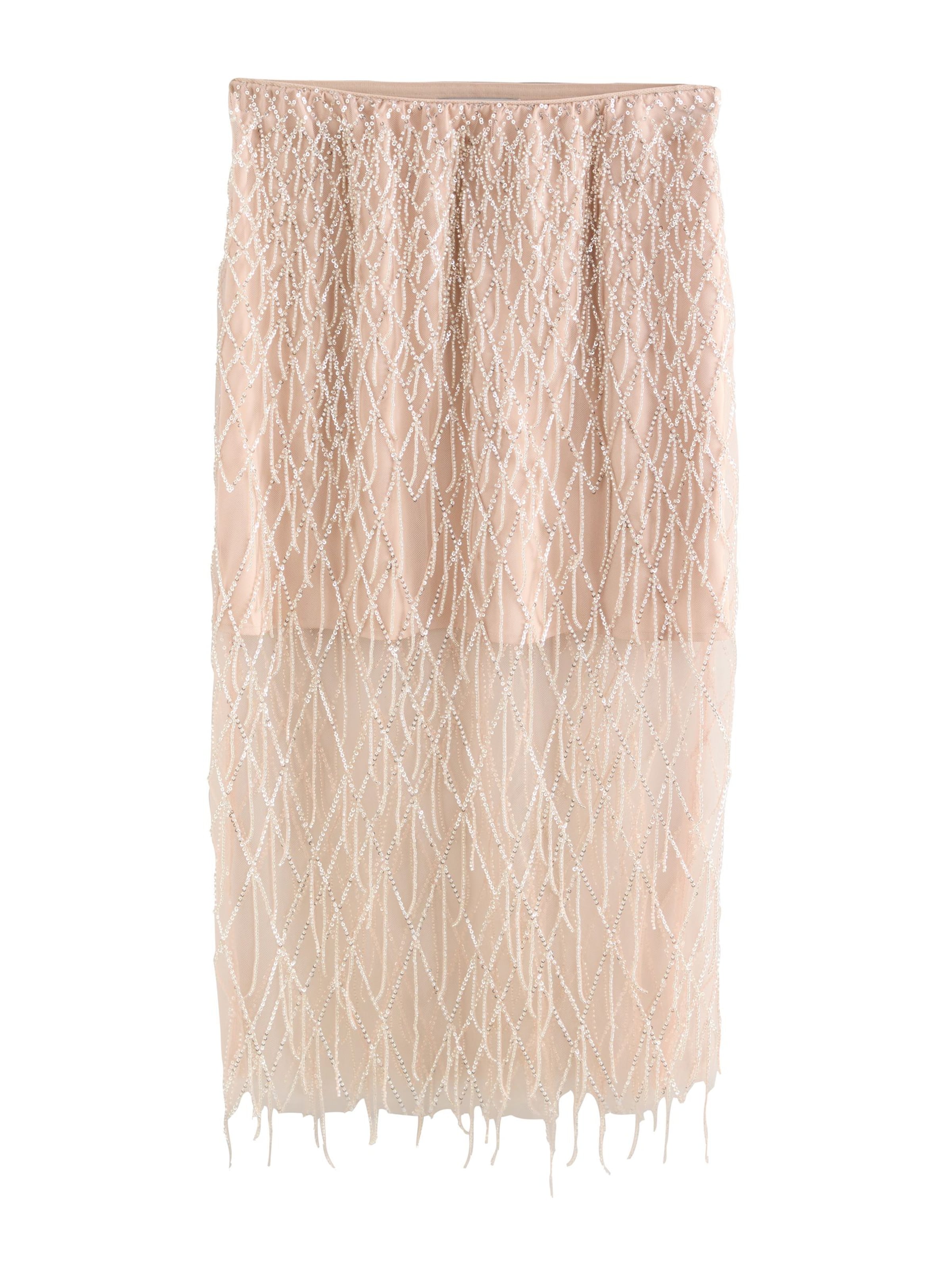 Jupe 'Tabitha Simmons x Next' Next en beige : devant